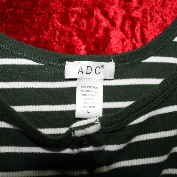 Green & White Striped Tank Top - Picture 4 of 7